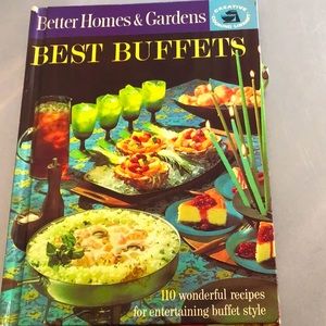 Vintage MCM 1963 Better Homes & Gardens BEST BUFFETS, 110 recipes & table design